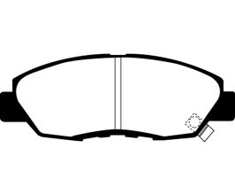 EBC 97 Acura CL 2.2 Redstuff Front Brake Pads for Acura CL YA1