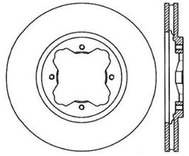 StopTech StopTech 91-97 Honda Accord Cryo Slotted Front Right Sport Brake Rotor for Acura CL YA1