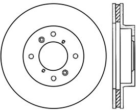 StopTech StopTech Cyro Slotted Sport Brake Rotor - Front Left for Acura CL YA1