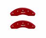 MGP Caliper Covers 4 Caliper Covers Engraved Front & Rear Red finish silver ch for Acura CL