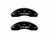 MGP Caliper Covers 4 Caliper Covers Engraved Front & Rear Vtech Black finish silver ch for Acura CL