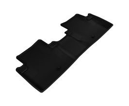 3D Mats 2013-2020 Acura ILX Kagu 2nd Row Floormats - Black for Acura ILX DE1