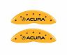 MGP Caliper Covers 4 Caliper Covers Engraved Front & Rear Acura Yellow Finish Black Char 2017 Acura ILX