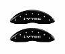 MGP Caliper Covers 4 Caliper Covers Engraved Front & Rear I-Vtec Black Finish Silver Char 2016 Acura ILX for Acura ILX Base