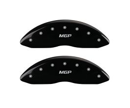 MGP Caliper Covers 4 Caliper Covers Engraved Front & Rear Black Finish Silver Characters 2017 Acura IlX for Acura ILX DE1