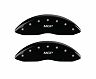 MGP Caliper Covers 4 Caliper Covers Engraved Front & Rear Black Finish Silver Characters 2017 Acura IlX