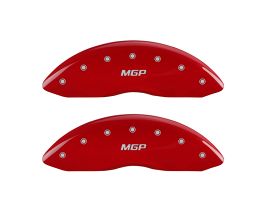 MGP Caliper Covers 4 Caliper Covers Engraved Front & Rear Red Finish Silver Characters 2017 Acura ILX for Acura ILX DE1