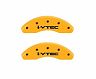 MGP Caliper Covers 4 Caliper Covers Engraved Front & Rear i-Vtec Yellow finish black ch for Acura ILX Base/Hybrid