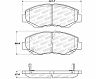 StopTech StopTech Sport Brake Pads w/Shims and Hardware - Front for Acura ILX Base