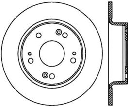 StopTech StopTech 05-17 Honda Accord Sport Slotted & Drilled Rear Right Cryo Rotor for Acura ILX DE1