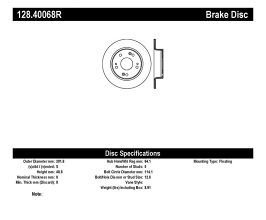 StopTech StopTech Drilled Sport Brake Rotor for Acura ILX DE1