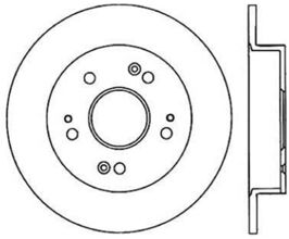 StopTech Honda 99-01 Prelude / 06-13 Civic Si / 13-14 Acura ILX Rear Performance Cryo Rotor for Acura ILX DE1