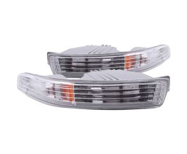 Anzo 1994-1997 Acura Integra Euro Parking Lights Chrome w/ Amber Reflector for Acura Integra Type-R DC2