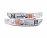 Anzo 1998-2001 Acura Integra Euro Parking Lights Chrome w/ Amber Reflector for Acura Integra