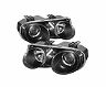 Spyder Acura Integra 98-01 Projector Headlights LED Halo -Black High H1 Low 9006 PRO-YD-AI98-HL-BK
