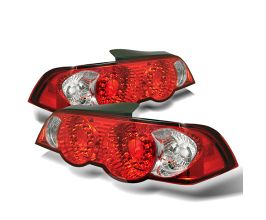 Spyder Acura RSX 02-04 LED Tail Lights Red Clear ALT-YD-ARSX02-LED-RC for Acura Integra Type-R DC5