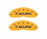 MGP Caliper Covers 4 Caliper Covers Engraved Front & Rear Acura Yellow Finish Black Char 2002 Acura RSX for Acura RSX Type-S