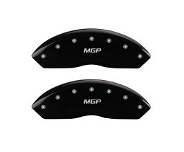 MGP Caliper Covers 4 Caliper Covers Engraved Front & Rear Black finish silver ch for Acura Integra Type-R DC5