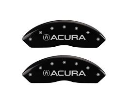 MGP Caliper Covers 4 Caliper Covers Engraved Front Acura Engraved Rear RSX Black finish silver ch for Acura Integra Type-R DC5