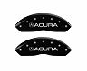 MGP Caliper Covers 4 Caliper Covers Engraved Front Acura Engraved Rear RSX Black finish silver ch