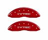 MGP Caliper Covers 4 Caliper Covers Engraved Front & Rear i-Vtec Red finish silver ch for Acura MDX