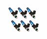 Injector Dynamics 1340cc Injectors-60mm Length-11mm Blue Top-14mm Low O-Ring(Mach to 11mm)(Set of 6) for Acura NSX