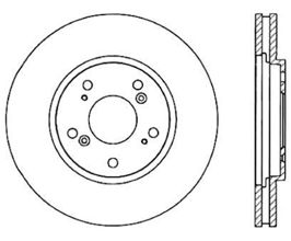 StopTech StopTech 91-96 Acura NSX Cryo Slotted Rear Righ Sport Brake Rotor for Acura NSX NA