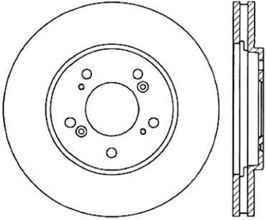 StopTech StopTech 91-96 Acura NSX Front Left Cryo Slotted Rotor for Acura NSX NA