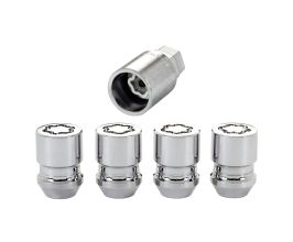 McGard Wheel Lock Nut Set - 4pk. (Cone Seat) M12X1.5 / 19mm & 21mm Dual Hex / 1.28in. L - Chrome for Acura NSX NA