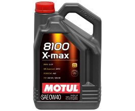 Motul 5L Synthetic Engine Oil 8100 0W40 X-MAX - Porsche A40 for Acura NSX NC