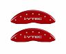 MGP Caliper Covers 4 Caliper Covers Engraved Front & Rear I-Vtec Red Finish Silver Char 2016 Acura RDX