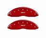 MGP Caliper Covers 4 Caliper Covers Engraved Front & Rear Red Finish Silver Characters 2016 Acura RDX