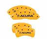 MGP Caliper Covers 4 Caliper Covers Engraved Front & Rear Acura Yellow Finish Black Char 2019 Acura RDX