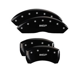 MGP Caliper Covers 4 Caliper Covers Engraved Front & Rear Black Finish Silver Characters 2019 Acura RDX for Acura RDX TC1