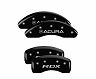MGP Caliper Covers 4 Caliper Covers Engraved Front Acura Rear TLX Black Finish Silver Char 2019 Acura RDX for Acura RDX Base