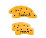 MGP Caliper Covers 4 Caliper Covers Engraved Front Acura Rear TLX Yellow Finish Black Char 2019 Acura RDX for Acura RDX Base