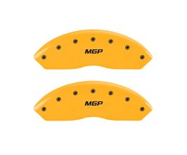 MGP Caliper Covers 4 Caliper Covers Engraved Front & Rear Yellow Finish Black Characters 2003 Acura RL for Acura RL 1