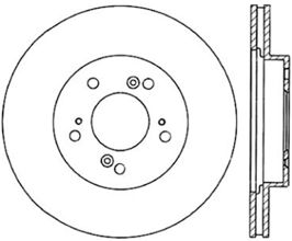 StopTech StopTech 97-01 Acura Integra Cryo Slotted Front Left Sport Brake Rotor for Acura RL 1