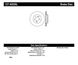 StopTech StopTech 97-01 Acura Integra Type R / 97-01 Honda CR-V Slotted & Drilled Left Front Rotor for Acura RL 1