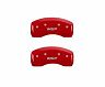 MGP Caliper Covers 2 Caliper Covers Engraved Rear Red Finish Silver Characters 2007 Acura RL