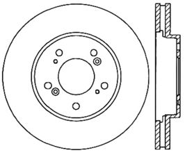 StopTech StopTech 05-12 Acura RL Slotted & Drilled Cryo Sport Right Front Brake Rotor for Acura RL 2
