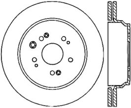 StopTech StopTech 05-12 Acura RL Slotted & Drilled Cryo Sport Right Rear Brake Rotor for Acura RL 2