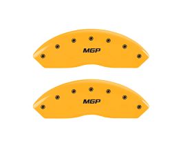 MGP Caliper Covers 4 Caliper Covers Engraved Front & Rear Yellow finish black ch for Acura RLX 1