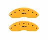 MGP Caliper Covers 4 Caliper Covers Engraved Front & Rear Yellow finish black ch for Acura RLX Base/Sport Hybrid SH-AWD
