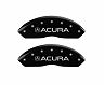 MGP Caliper Covers 4 Caliper Covers Engraved Front Acura Engraved Rear RLX Black finish silver ch for Acura RLX Base/Sport Hybrid SH-AWD