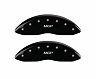 MGP Caliper Covers 4 Caliper Covers Engraved Front & Rear Black finish silver ch for Acura TL Type-S