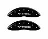 MGP Caliper Covers 4 Caliper Covers Engraved Front & Rear Vtech Black finish silver ch for Acura TL Type-S