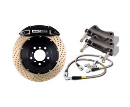 StopTech StopTech 04-08 Acura TL Yellow ST-40 Calipers 328x28mm Slotted Rotors Front Big Brake Kit for Acura TL UA6