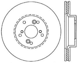 StopTech StopTech Power Slot 99-08 Acura TL (STD Caliber) / 01-03 CL / 04-10 TSX Front Left Slotted Rotor for Acura TL UA6
