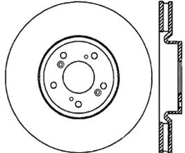 StopTech StopTech 04-08 Acura TL SportStop Cryo Slotted & Drilled Right Front Rotor for Acura TL UA6